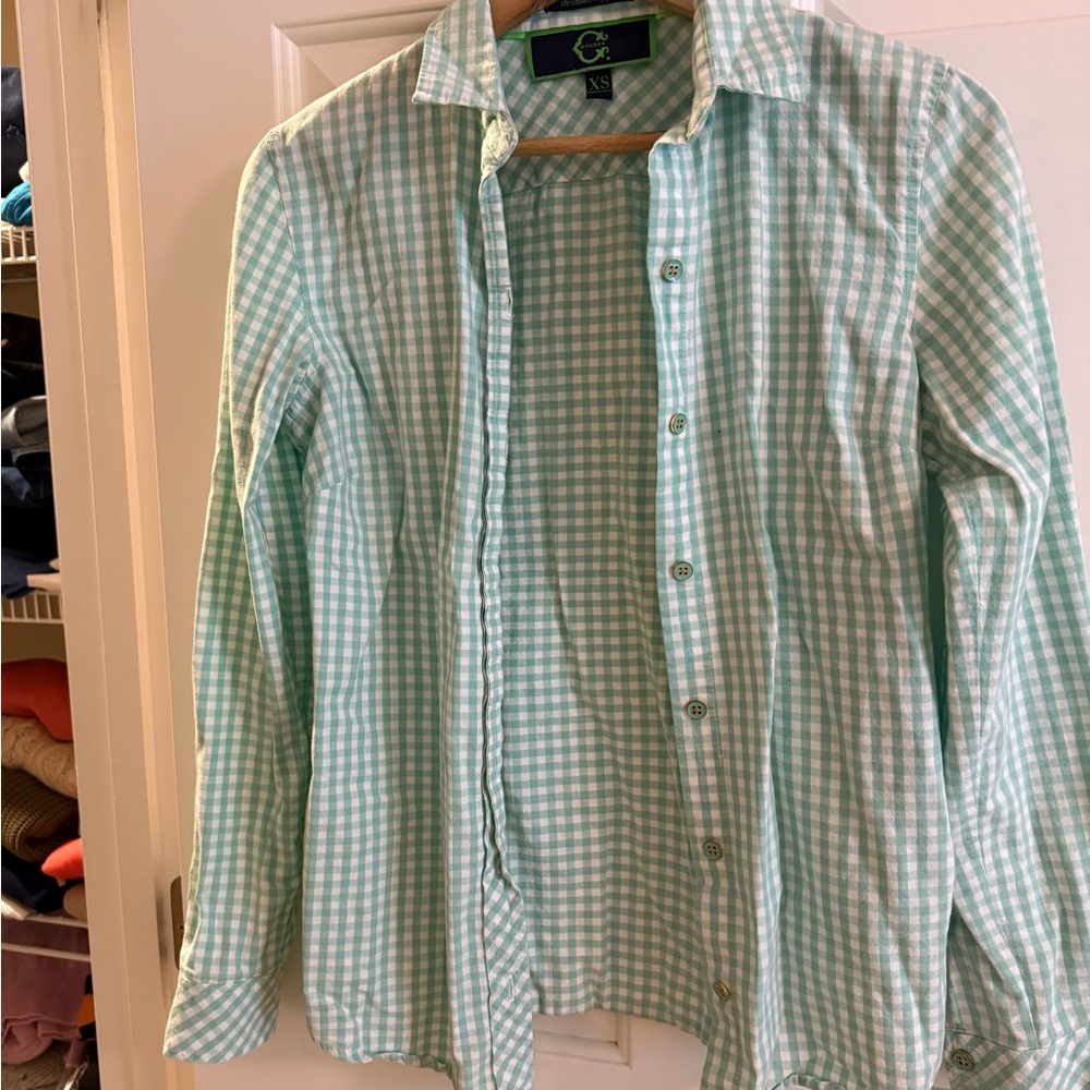 C. Wonder Green Checkered Shirt XS